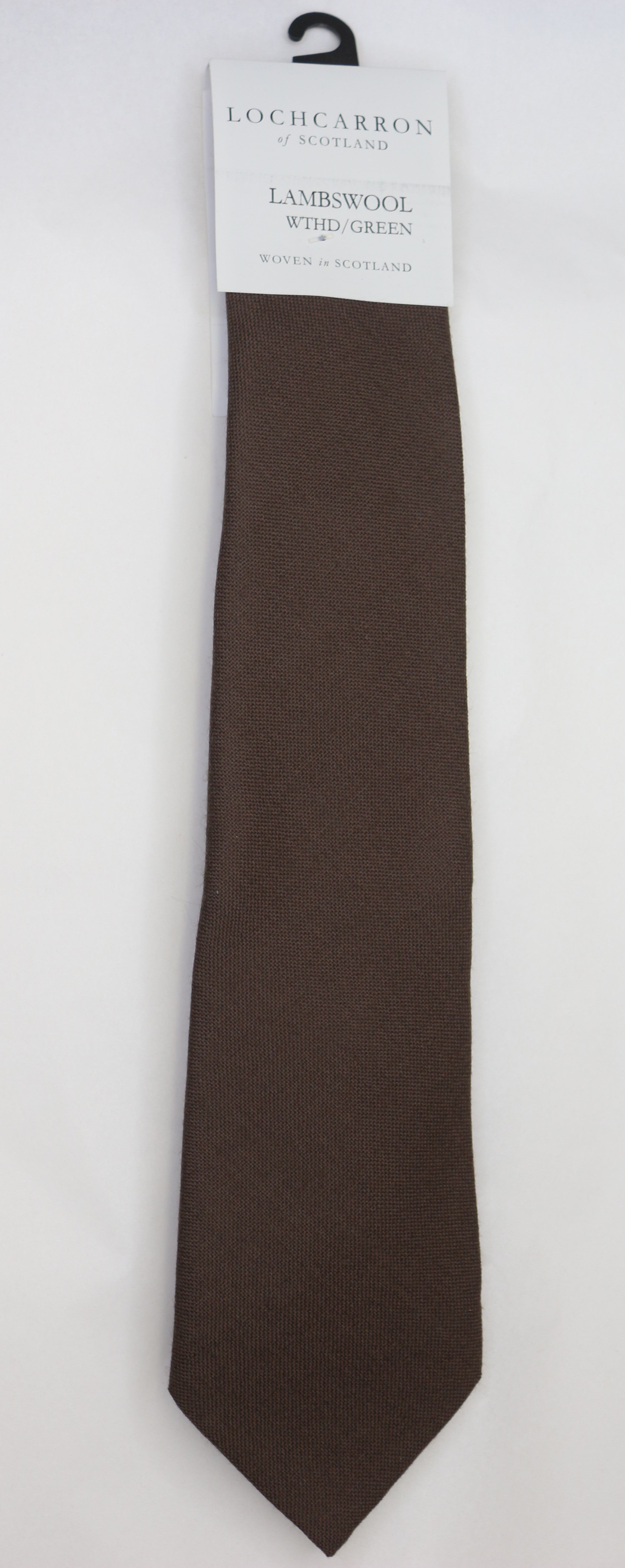 Premium Lochcarrron Men's Wool Necktie - Classic Weathered Green Color | Perfect for Business Meetings, Weddings & Formal Occasions
