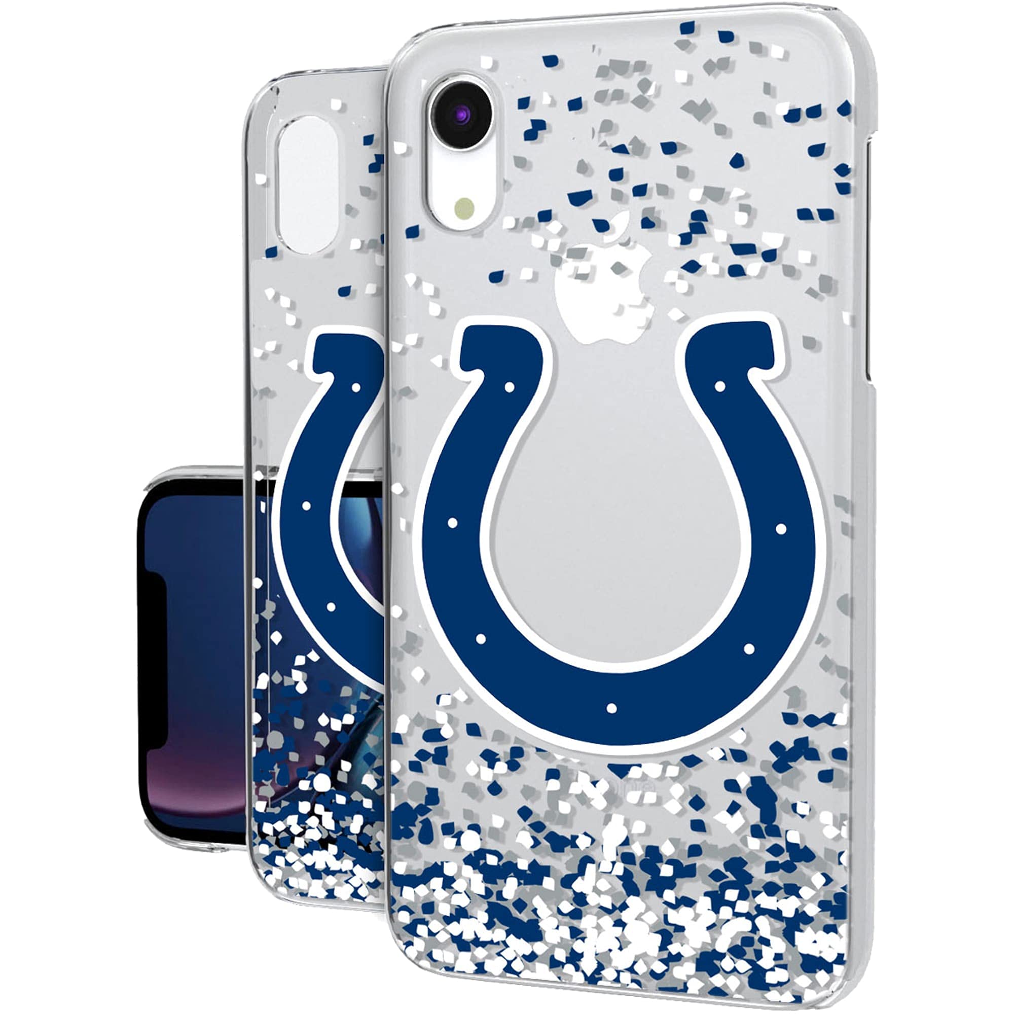 NFL iPhone Clear Case with Confetti Design - Custom Printed Protective Phone Cover for Football Fans - Perfect for Game Day, Tailgating & Showing Team Spirit
