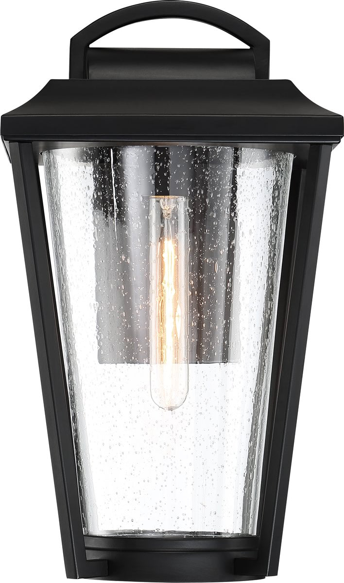12H Lakeview 1 Light Outdoor Wall Sconce - Aged Bronze Finish with Clear Glass Shade - Perfect for Porch, Patio, and Garden Lighting