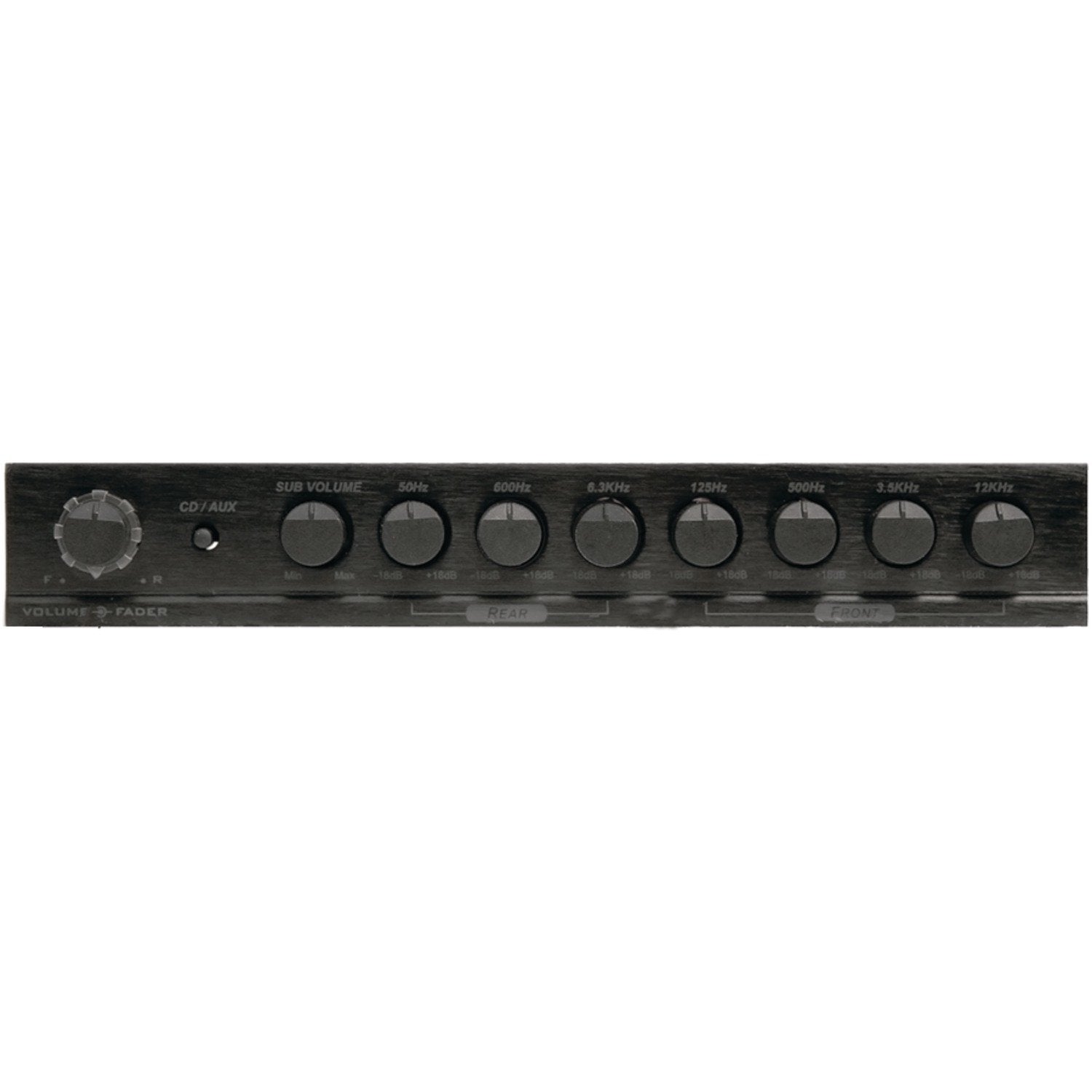 Power Acoustik PWM 70 1/2 DIN 7-Band Car Audio Graphic Equalizer with Subwoofer Crossover - Enhance Bass & Sound Quality for Trucks, SUVs & Custom Car Stereo Systems