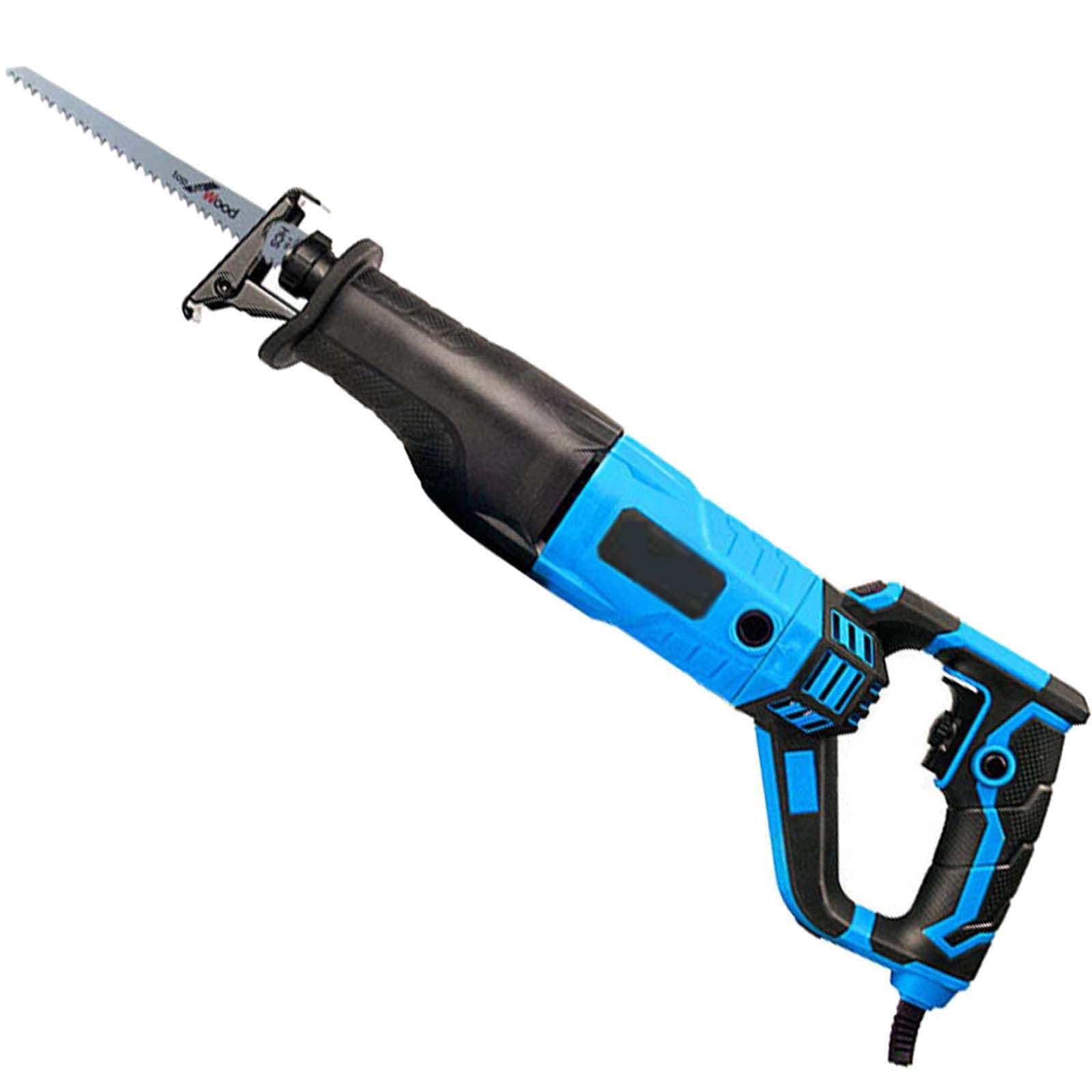 1050W Electric Reciprocating Saw - Heavy Duty Bone Saw for Wood, Metal & Plastic Cutting, 220V Handheld Saw with 4 Blades - Perfect for DIY Projects, Construction & Meat Processing