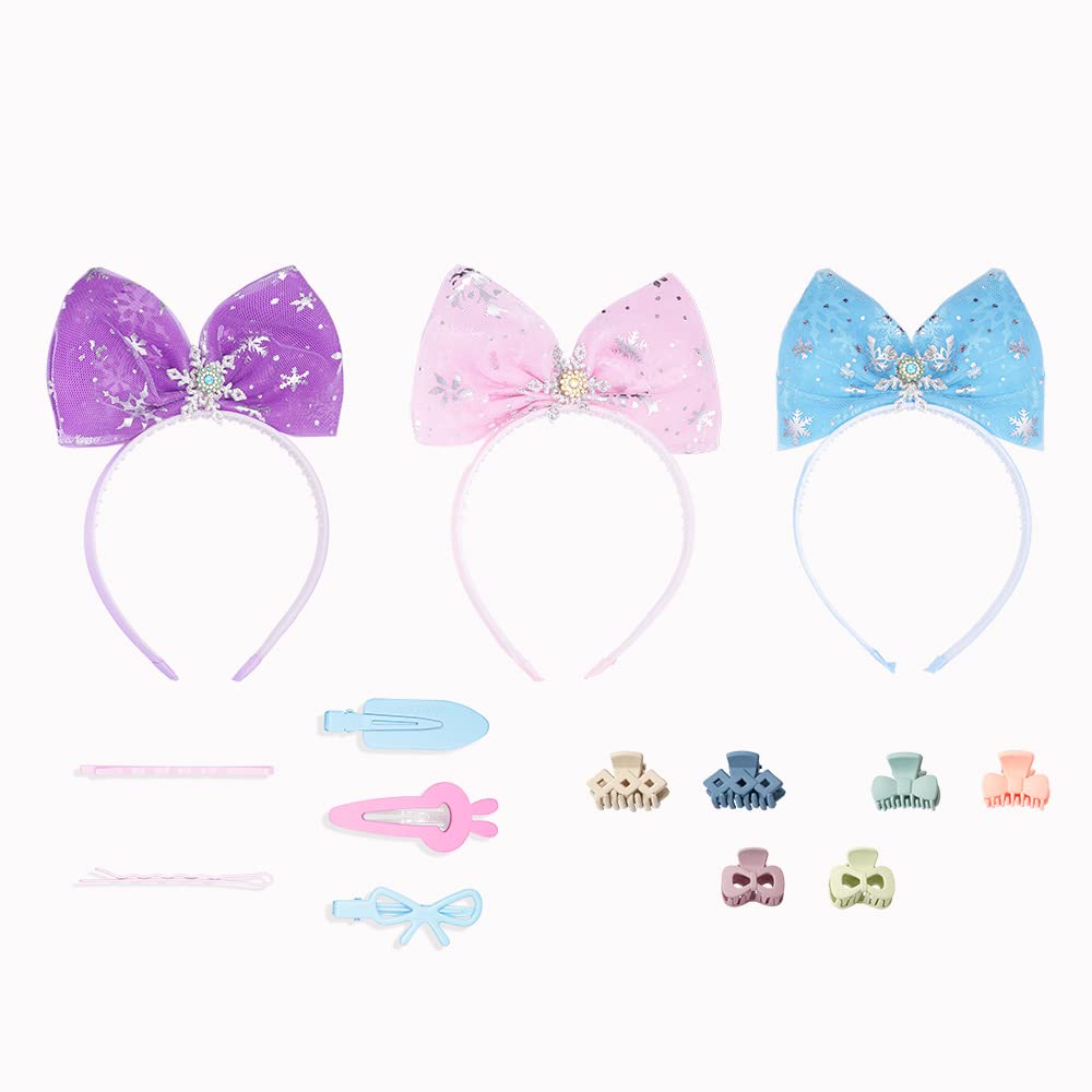 13pcs Hair Accessories Set - 3 Bands, 6 Clips, 4 Pins for Women & Girls | Party & Daily Use