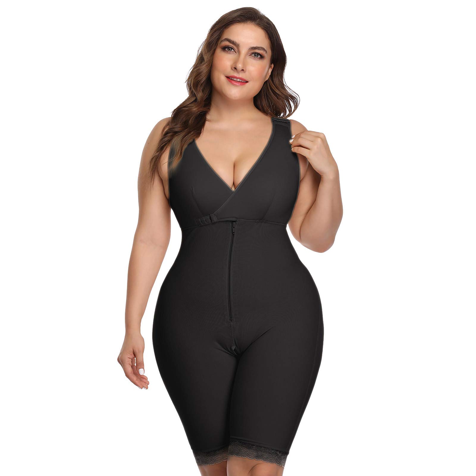 Women's Backless Shapewear Bodysuit - Waist & Hip Slimming Thong Body Shaper for Tummy Control & Hourglass Figure | Perfect for Workout, Yoga, and Everyday Wear