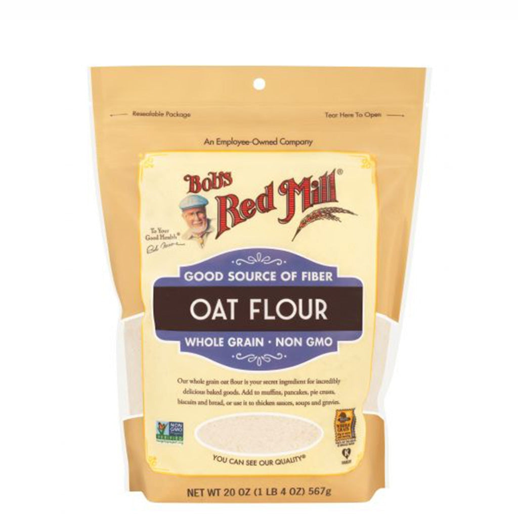 Organic Whole Grain Oat Flour by Bob's Red Mill - Gluten-Free, Non-GMO, Perfect for Baking Bread, Cookies & Healthy Recipes