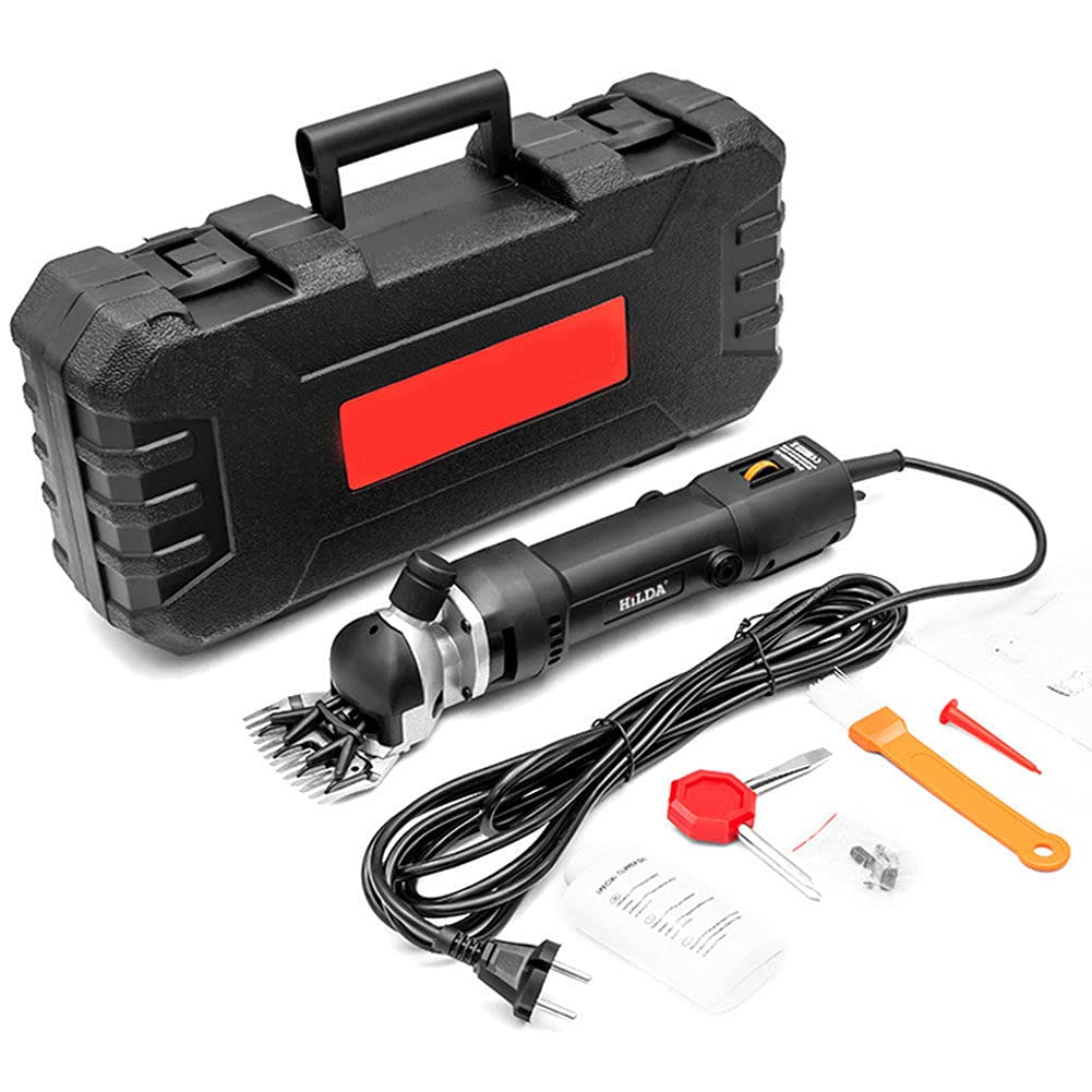 690W Heavy Duty Electric Shearing Clippers - 6-Speed Portable Sheep & Goat Trimmer for Alpacas, Thick Coats & Large Animals - Perfect for Livestock Grooming, Farm Use & Professional Shearing