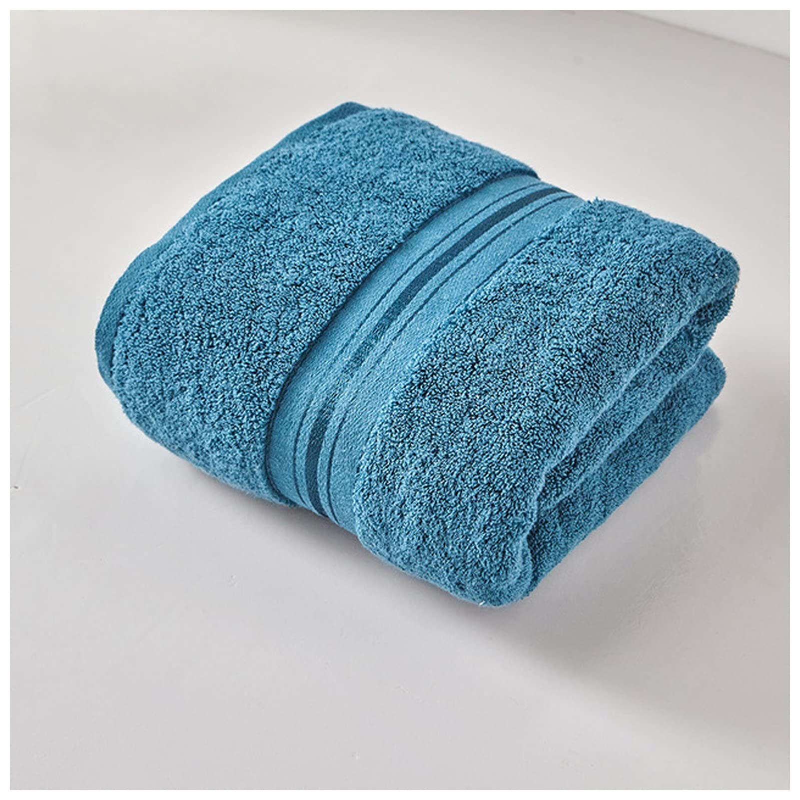 Premium Cotton Beach & Bath Towel Set - 90x180cm Large Absorbent Quick-Dry Towels for Men & Women - Soft & Thick Bathroom Towels for Pool, Gym, Travel (Blue, 1 Piece)