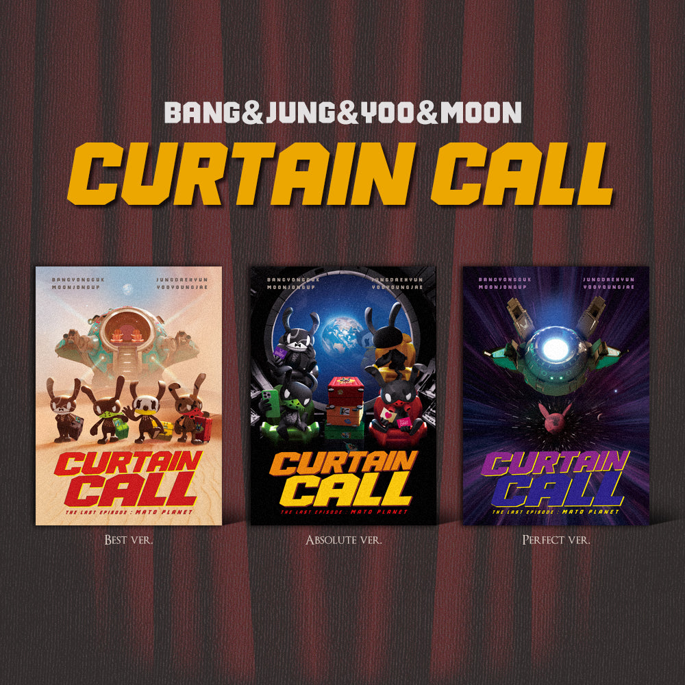 BANG&JUNG&YOO&MOON EP ALBUM 'CURTAIN CALL' - K-Pop Music CD for Fans, Collectors & Gift Giving - Perfect for Parties, Concerts & Special Occasions