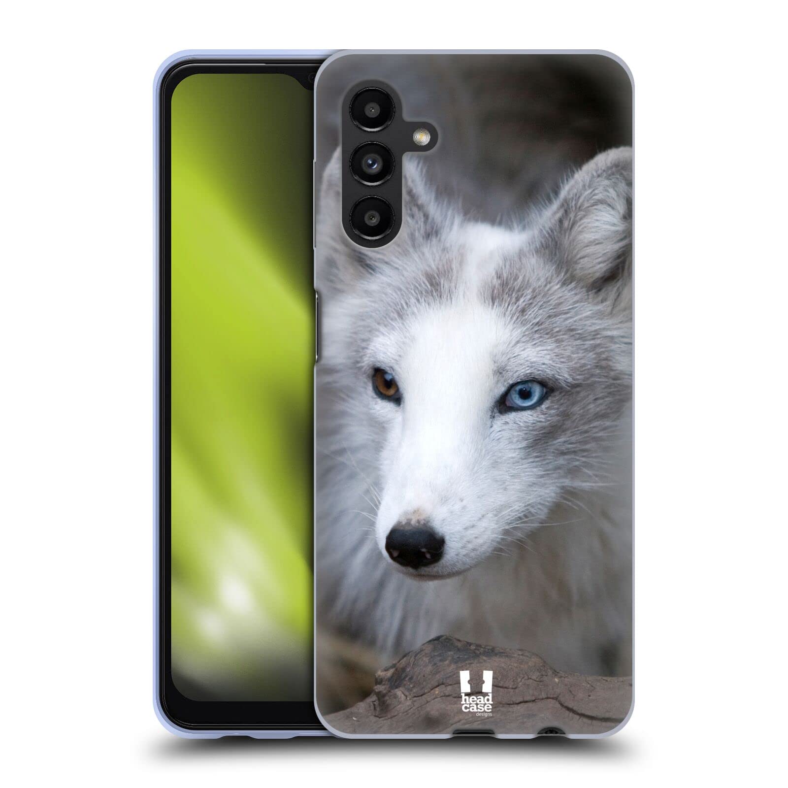 Head Case Designs Coloured Eye Arctic Fox Famous Animals Soft Gel Case for Samsung Galaxy A13 5G (2021) - Durable Protective Cover for Daily Use, Work & Outdoor Activities