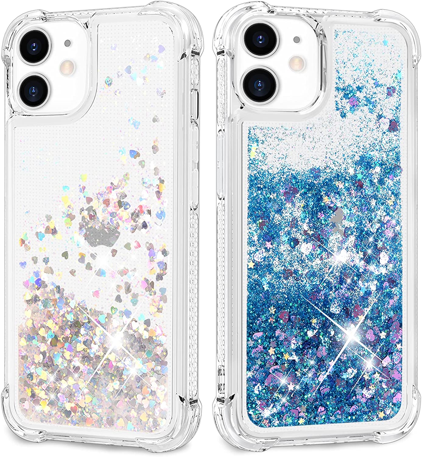 Shockproof Glitter Star Flow Liquid Case for iPhone 13 - Sparkling Protective Cover with Liquid Glitter Design | Perfect for Everyday Use, Parties & Special Occasions