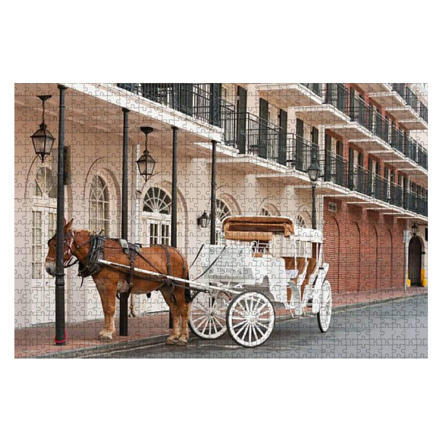 500-Piece French Quarter Tour Jigsaw Puzzle for Adults & Kids – Large Wooden Puzzle for Educational Fun, Creative Games & Home Decor | Perfect for Family Bonding & Stress Relief