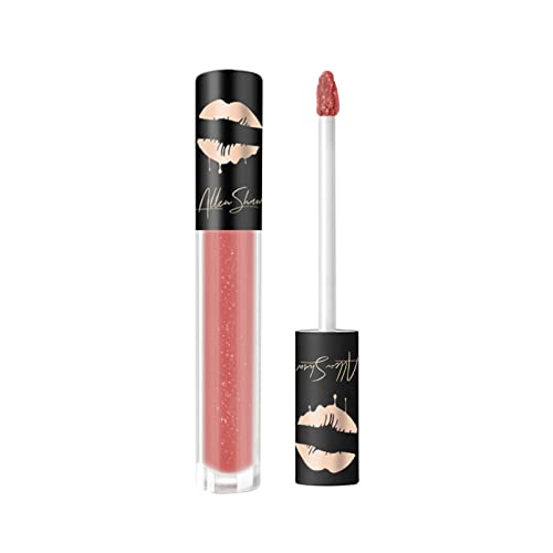 Crystal Diamond Glitter Matte Lip Gloss - Long Lasting Waterproof Non-Stick Lipstick with Metallic Shimmer | Perfect for Parties, Date Nights & Special Occasions