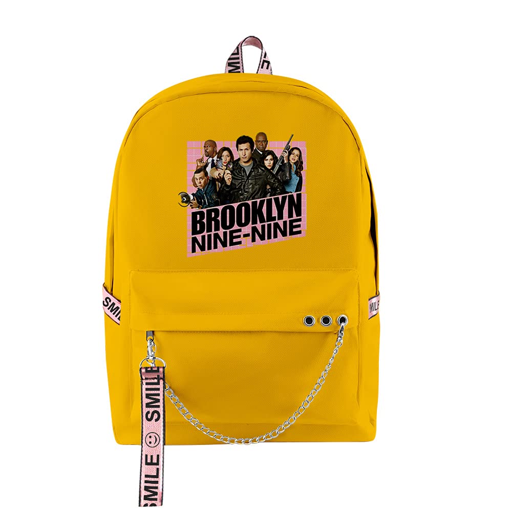 Brooklyn Nine-Nine 3D Printed Backpack Set - Unisex Casual Backpack, Chest Bag & Pencil Case (5-Piece) - Perfect for School, Work, Travel & Comic Conventions