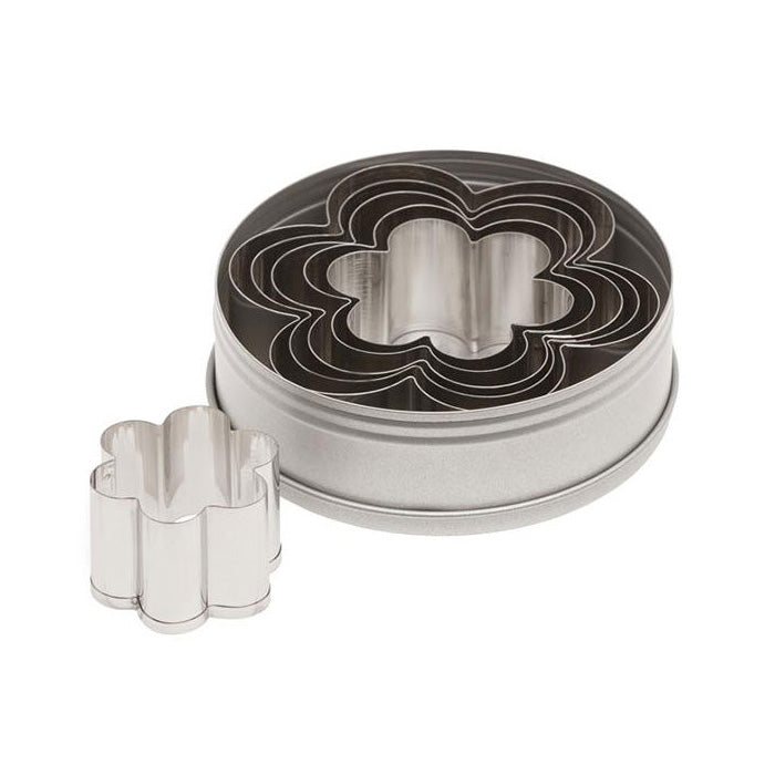 Ateco 7806 6-Piece Daisy Cookie Cutters Set - Stainless Steel Flower Shaped Dough Cutters for Baking, Cake Decorating, and DIY Crafts - Perfect for Cookies, Pastries, and Party Treats