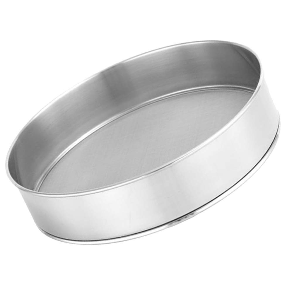 Premium Stainless Steel Flour Sifter - Fine Mesh Baking Sieve for Cakes, Pies & Pastries | Durable Powder Strainer for Baking & Cake Decorating | Ideal for Home Bakers & Professional Chefs