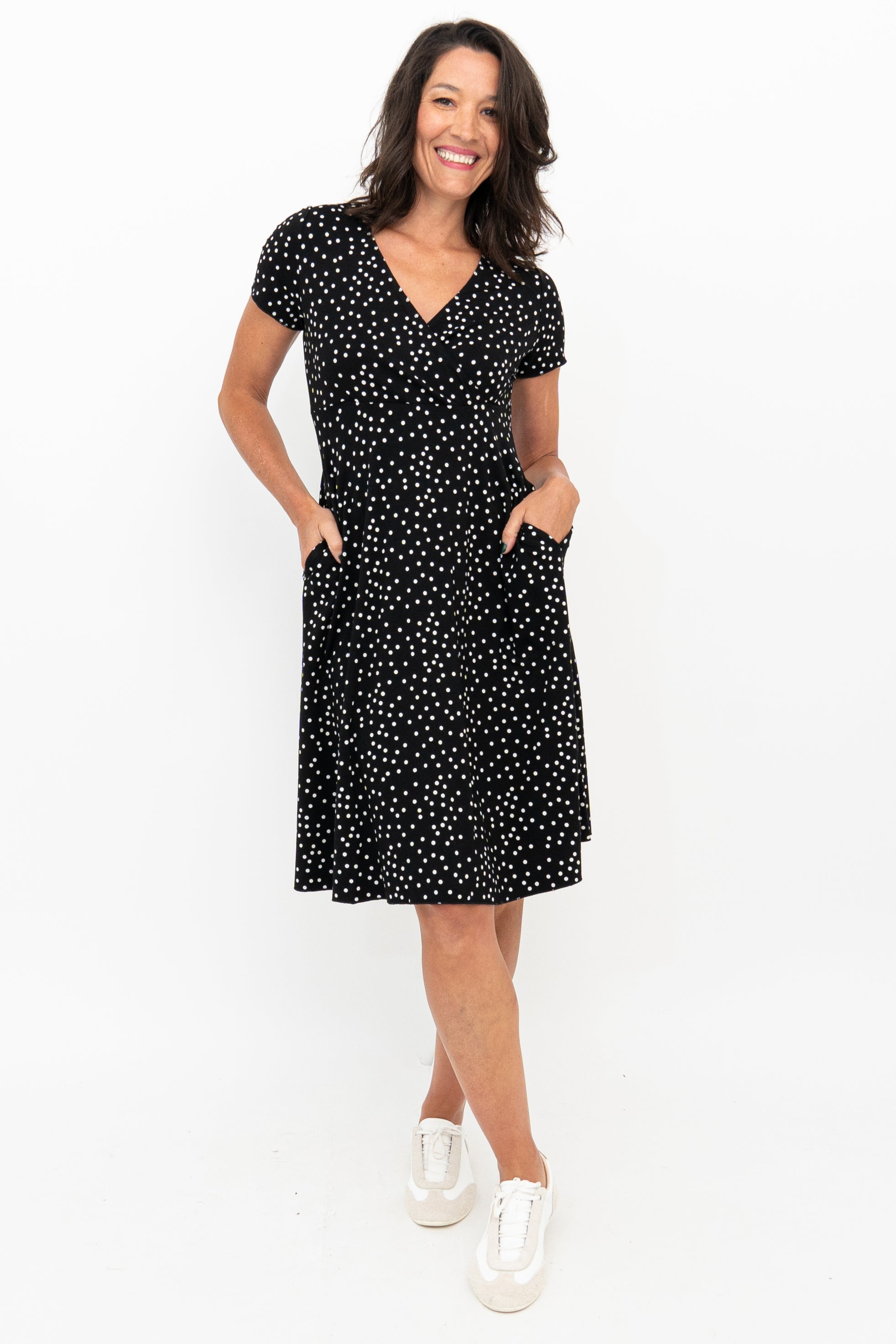 Aurora Polka Dot Bamboo Dress - Soft & Breathable Summer Dress for Women | Perfect for Beach, Vacation & Casual Outings