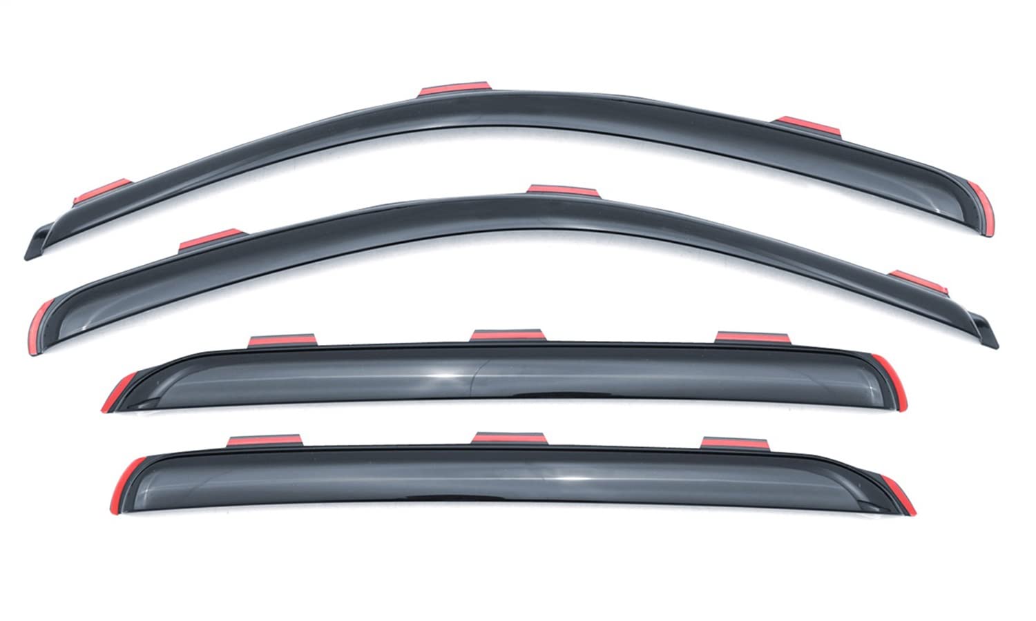 Lund 184155 Ventvisor Elite Side Window Deflector - 4 Piece Set for Trucks & SUVs | Rain & Wind Protection | Reduce Noise & Improve Airflow | Perfect for Camping & Road Trips