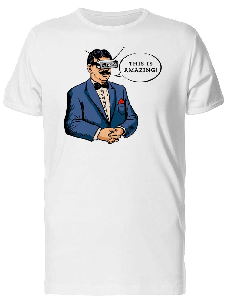 Smartprints Men's Graphic T-Shirt with Mustache & Headset Design - Trendy Casual Wear for Everyday, Gaming & Tech Enthusiasts