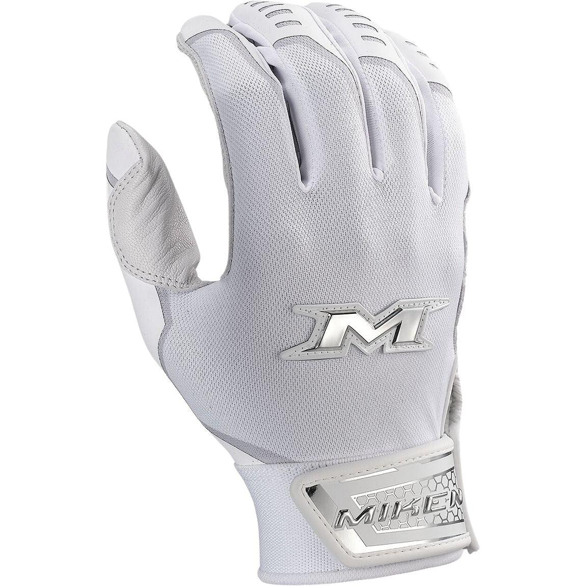 2024 Miken Pro Slo-Pitch Adult Batting Gloves - Left & Right Hand - Baseball & Softball Training - Perfect for Slow Pitch Games & Practice Sessions