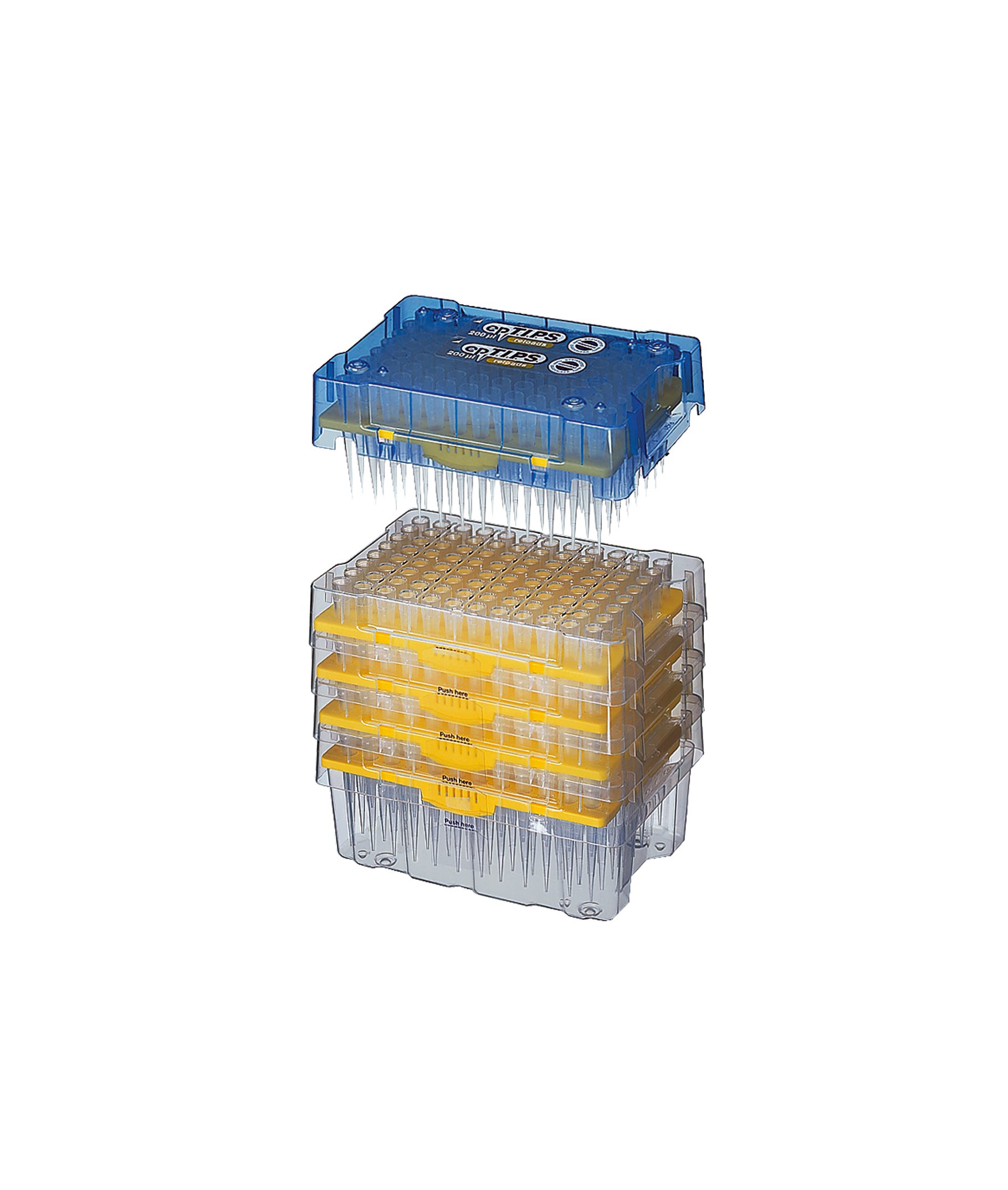 Eppendorf 022494006 PCR Clean epTIPS Elongated Pipette Tips, Reload System Packaging, 50-1250μL Volume Range - Case of 960 Tips for Molecular Biology, PCR, and Lab Research