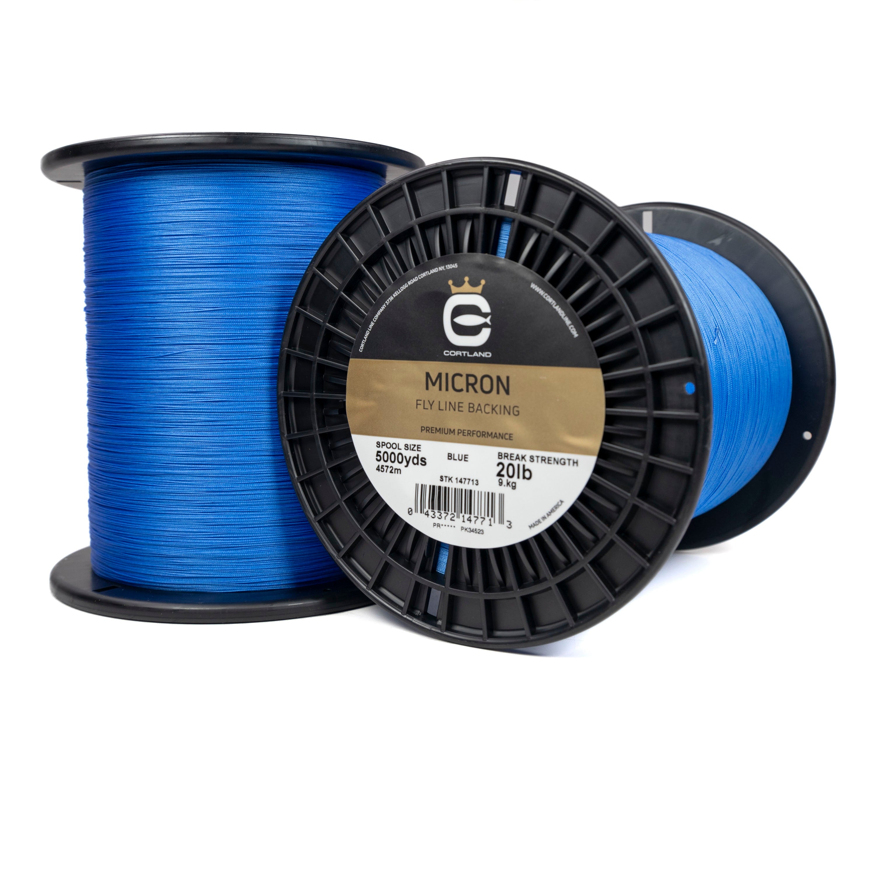Premium Micron Fly Line Backing - Blue Color for Fly Fishing - Ideal for Freshwater & Saltwater Fishing Gear
