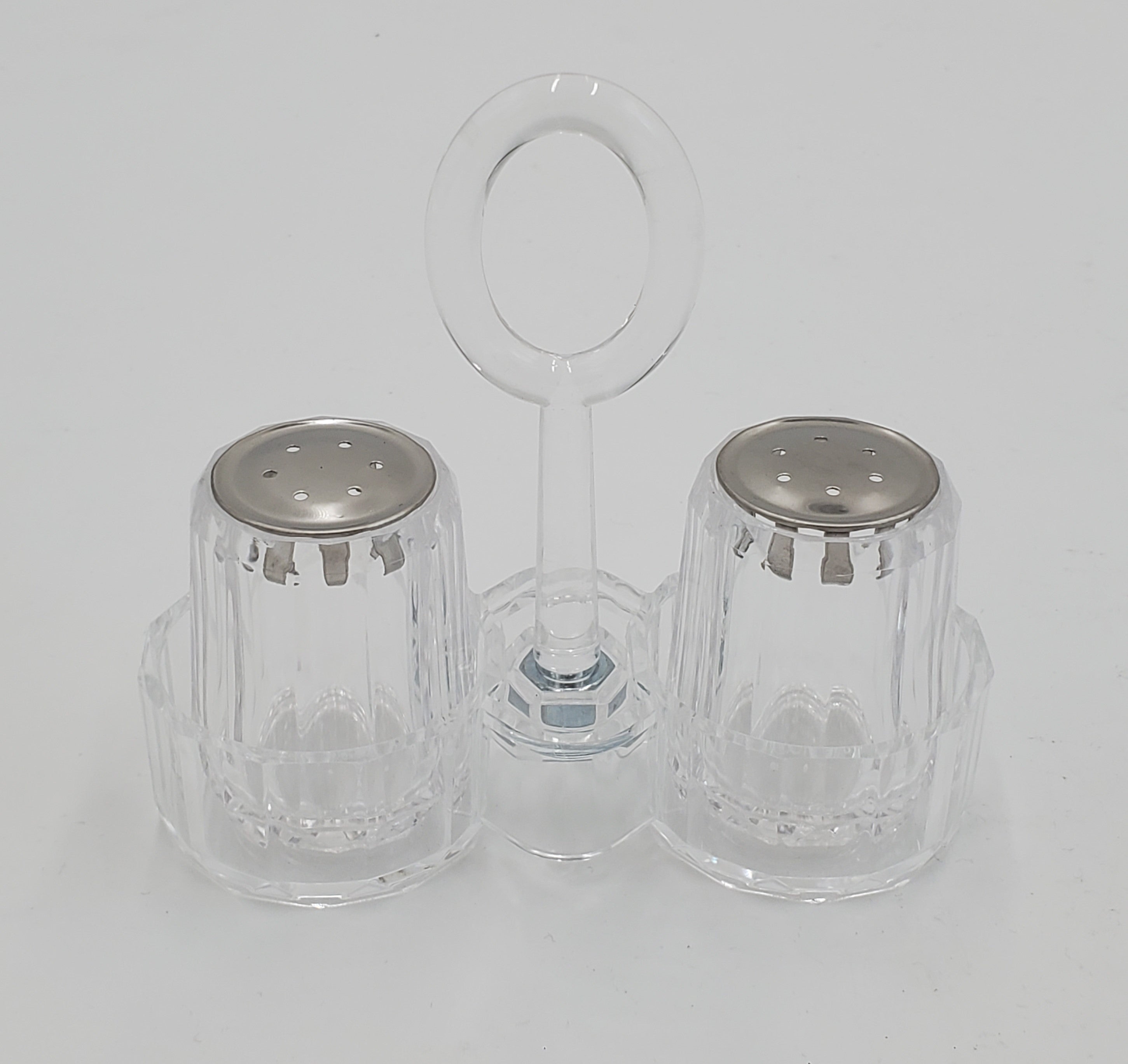 2-Pack Clear Glass Salt and Pepper Shakers Set - 1.5 oz Each - Perfect for Kitchen, Dining Table & Restaurant Use
