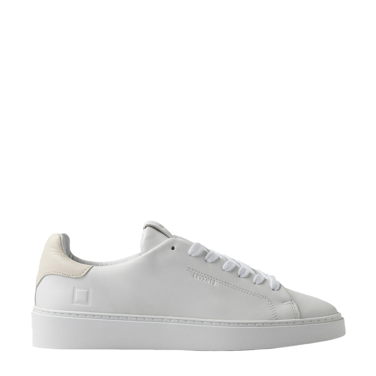 D.A.T.E. Sneakers Levante Calf White Ivory - Women's Casual Shoes M421 LV CA - Perfect for Everyday Wear, Office & Street Style Fashion