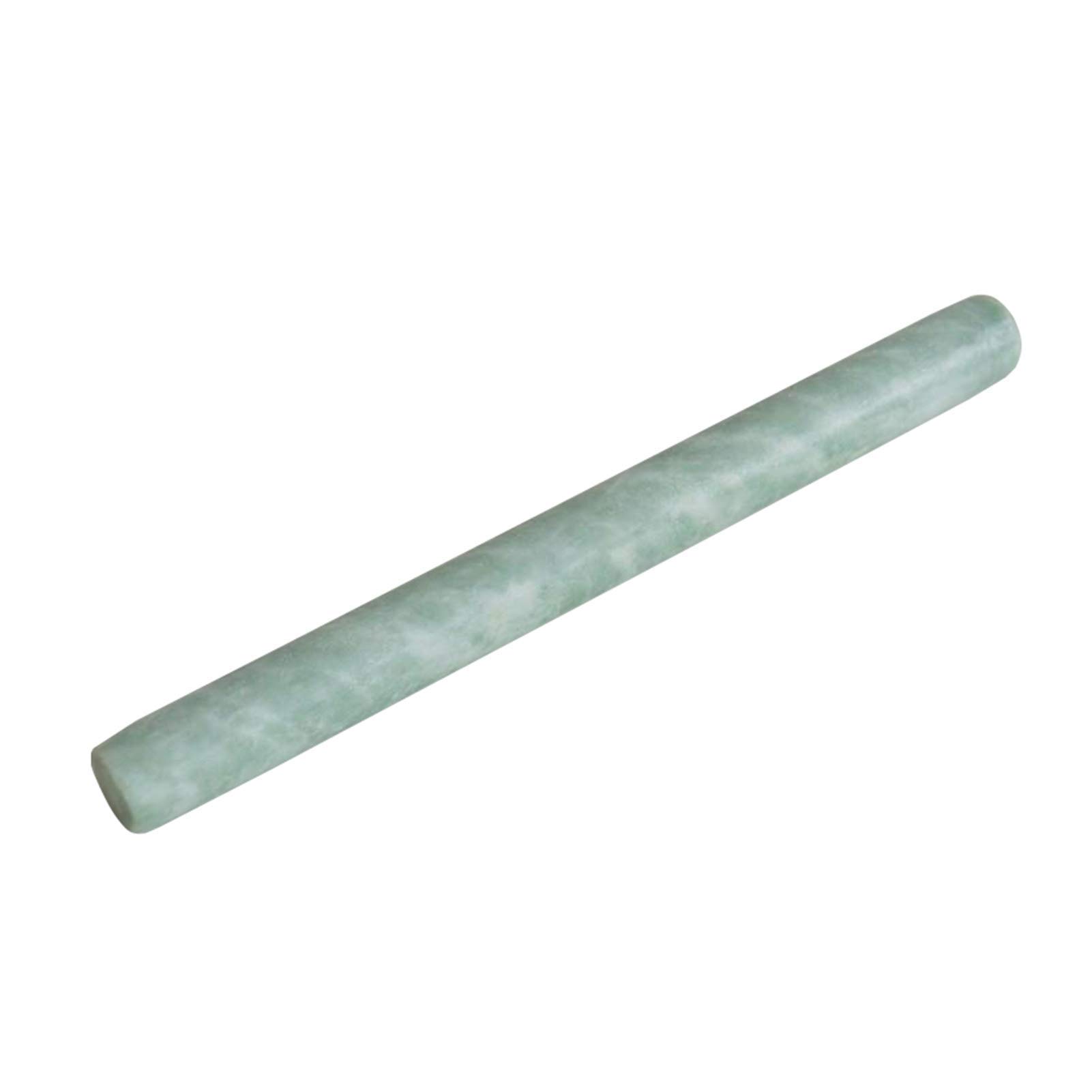 Non-Stick Natural Jade Rolling Pin for Baking - 21 x 2.5cm Dough Roller for Pasta, Cookies, Pie & Pizza - Perfect for Restaurants & Home Kitchens (Green)