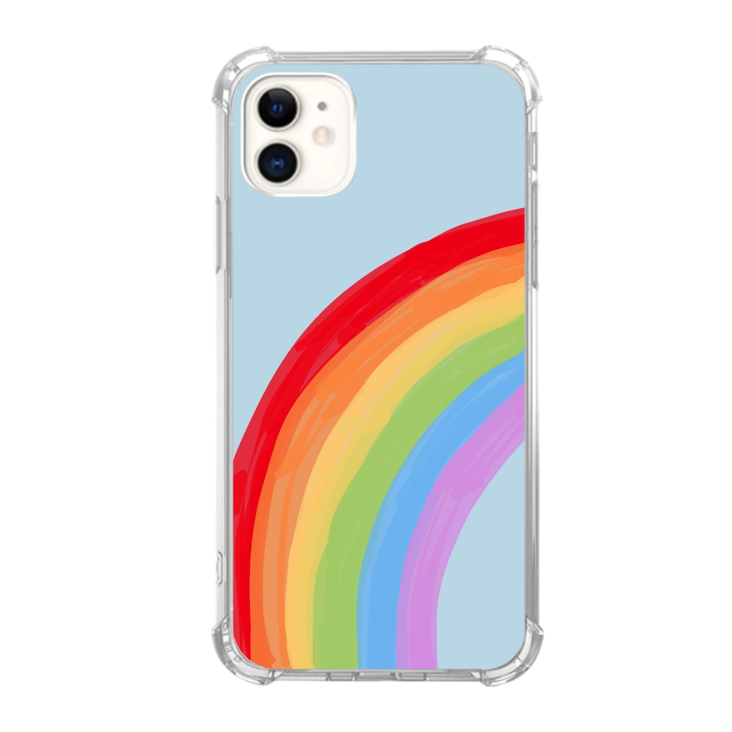 Rainbow iPhone 11 Case - Aesthetic Soft TPU Phone Cover for Women & Men | Unique Bumper Protection | Perfect for Everyday Use, Gifts & Fashion Accessories