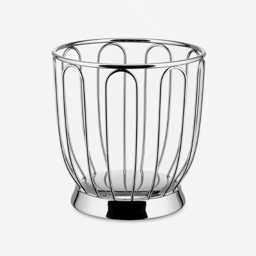 Alessi 370 Citrus Basket - Stainless Steel Fruit Holder for Kitchen Countertop & Dining Table Decor - Perfect for Displaying Lemons, Oranges, and Fresh Fruits