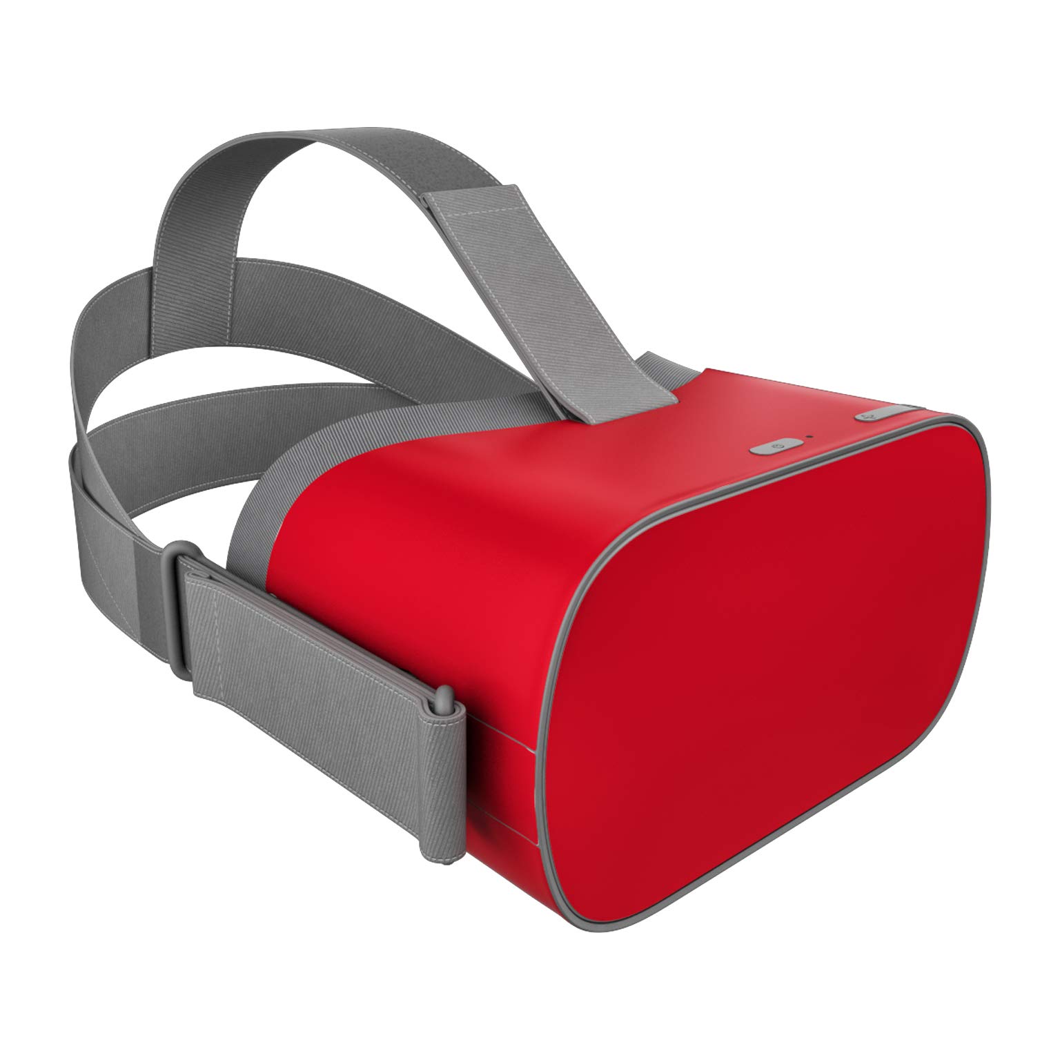 Premium Solid State Red DecalGirl Skin for Oculus Go VR Headset - Ultra Thin Protective Vinyl Decal Wrap Cover - Perfect for Gaming, VR Experiences & Device Protection
