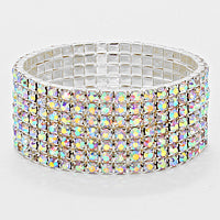 AB Multi Row Bracelet for Women - Elegant Stackable Bracelet Set | 193304 | Perfect for Layering, Gifts & Everyday Wear