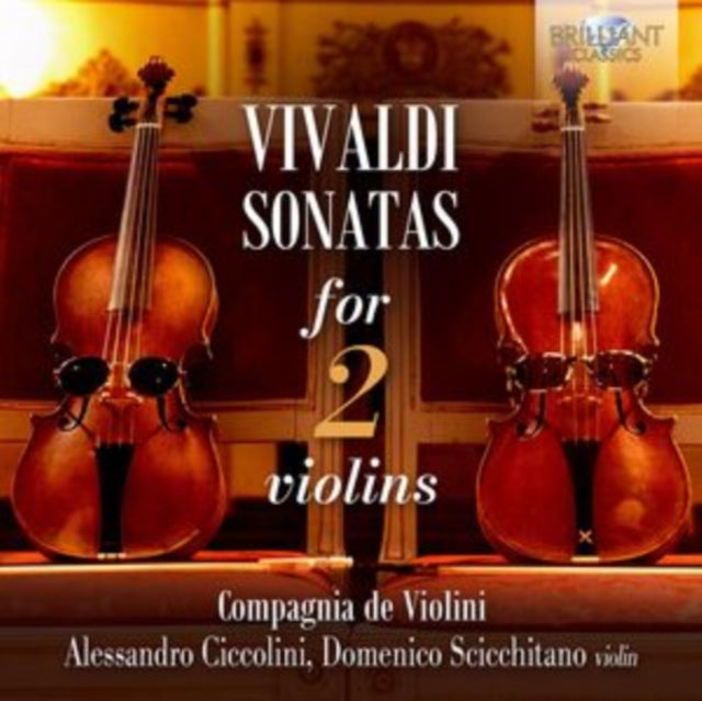 Vivaldi: Sonatas for 2 Violins CD by Alessandro Ciccolini & Domenico Scicchitano | Compagnia De Violini | Baroque Music Collection | Perfect for Classical Music Lovers & Relaxation