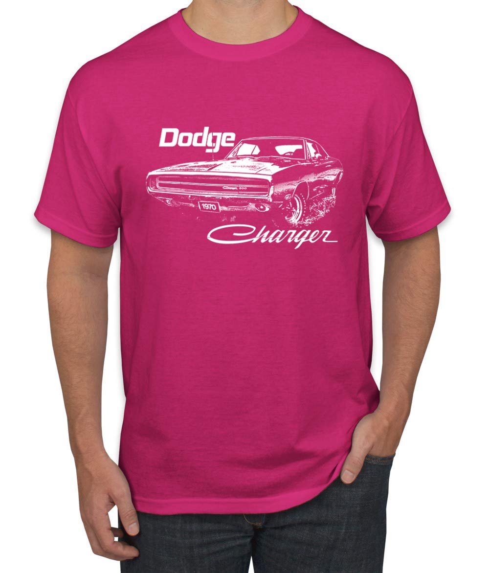 Vintage 1970 Dodge Charger Racing Graphic T-Shirt for Men - Retro Muscle Car Design - Casual Wear & Car Enthusiast Gift