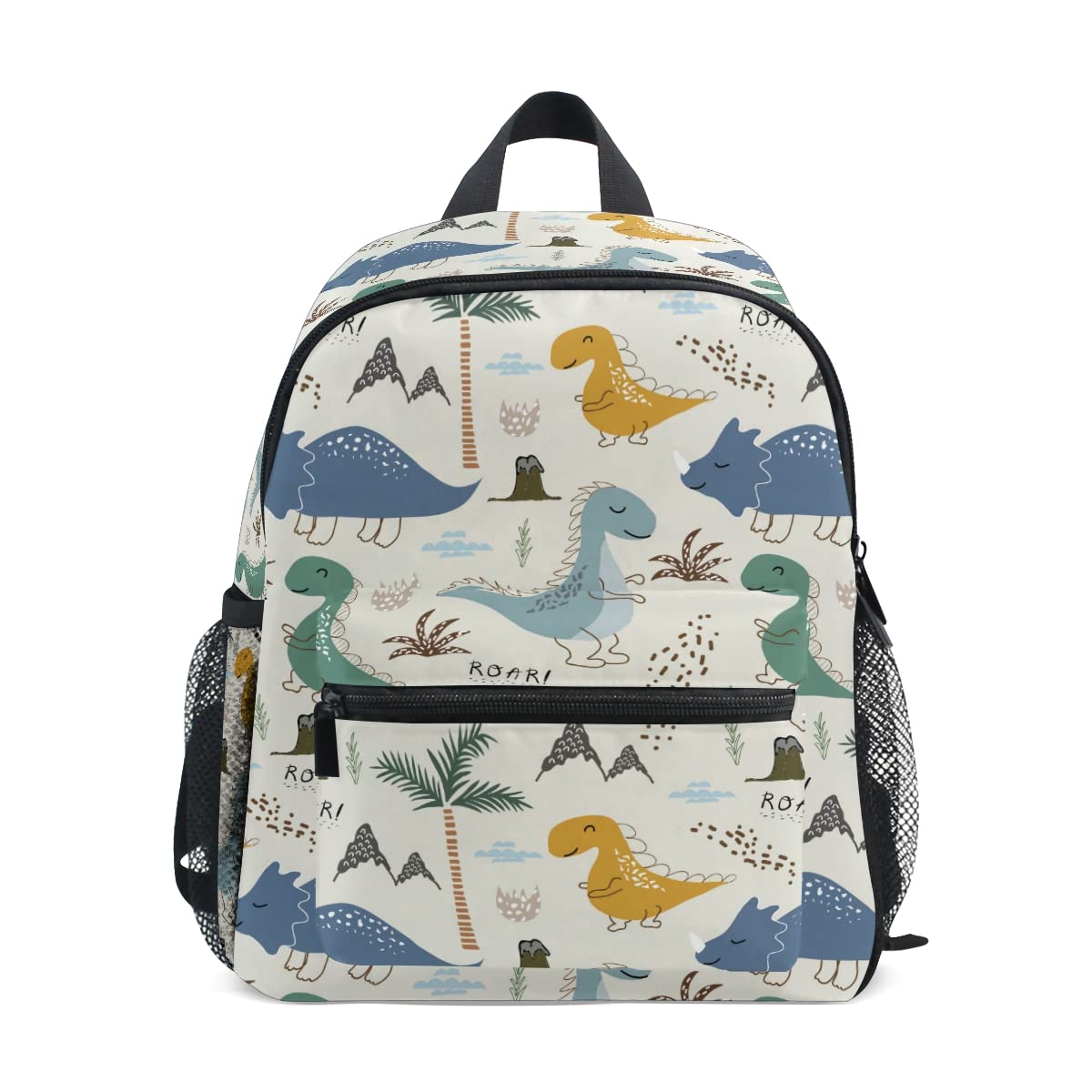 Dino Kids Backpack - Dinosaur School Bag for Toddlers & Preschoolers - Travel & Nursery Use