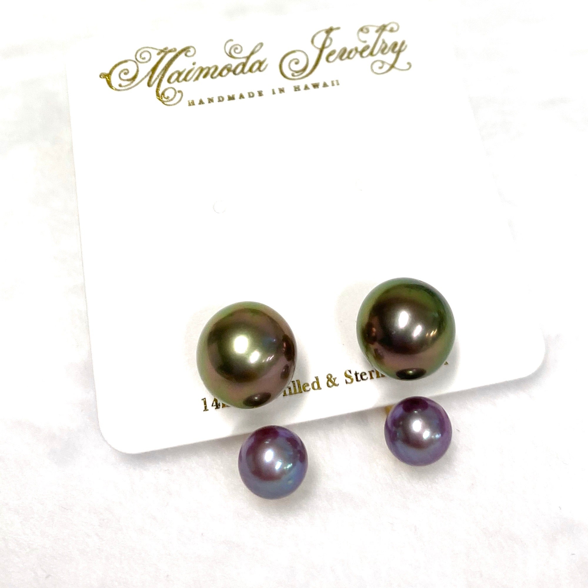Double Momi Stud Earrings for Women - Hypoallergenic Stainless Steel Earrings for Sensitive Ears | Perfect for Everyday Wear, Work, and Special Occasions