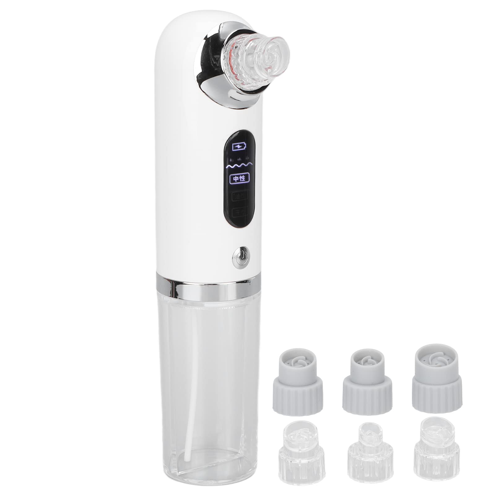 Electric Blackhead Remover Vacuum - Blue & Purple LED Light Therapy with Water Tank for Deep Pore Cleansing | Facial Skin Care Moisturizer | Perfect for Acne-Prone Skin & Daily Skincare Routine