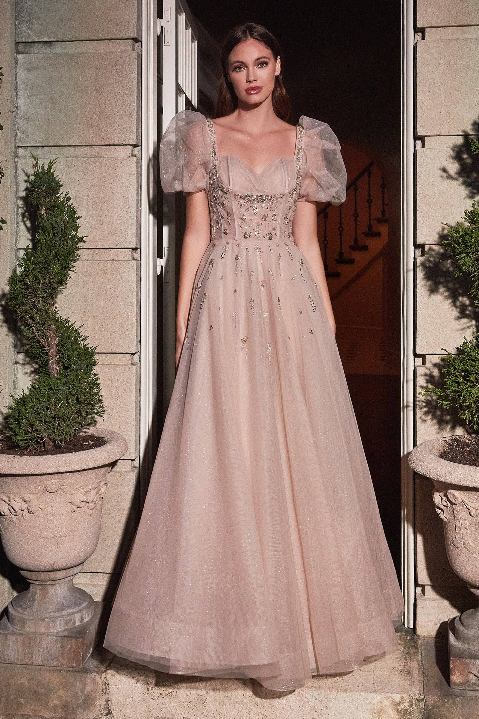 Cinderella Divine B711 Cap Sleeve Ball Gown - Elegant Princess Wedding Dress for Brides, Prom & Formal Events