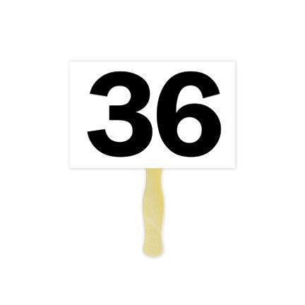 2-Sided Black & White Deluxe Bid Paddles - 100 Pack - Auction Bidding Supplies for Charity Events, Silent Auctions & Fundraisers