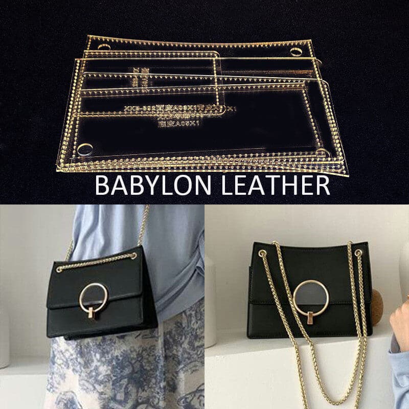 BABYLON™ Leather Craft Template XKB 892 - Professional Leather Working Stencil for DIY Projects, Handmade Wallets, Belts & Bags Crafting