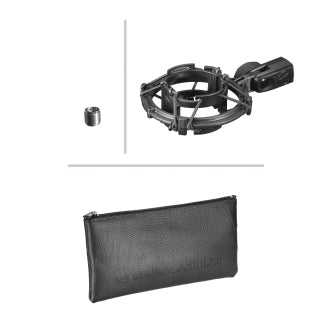 Audio Technica AT2035PK Cardioid Condenser Microphone Kit - Perfect for Streaming, Podcasting & Voice Recording - Home Studio & Professional Use