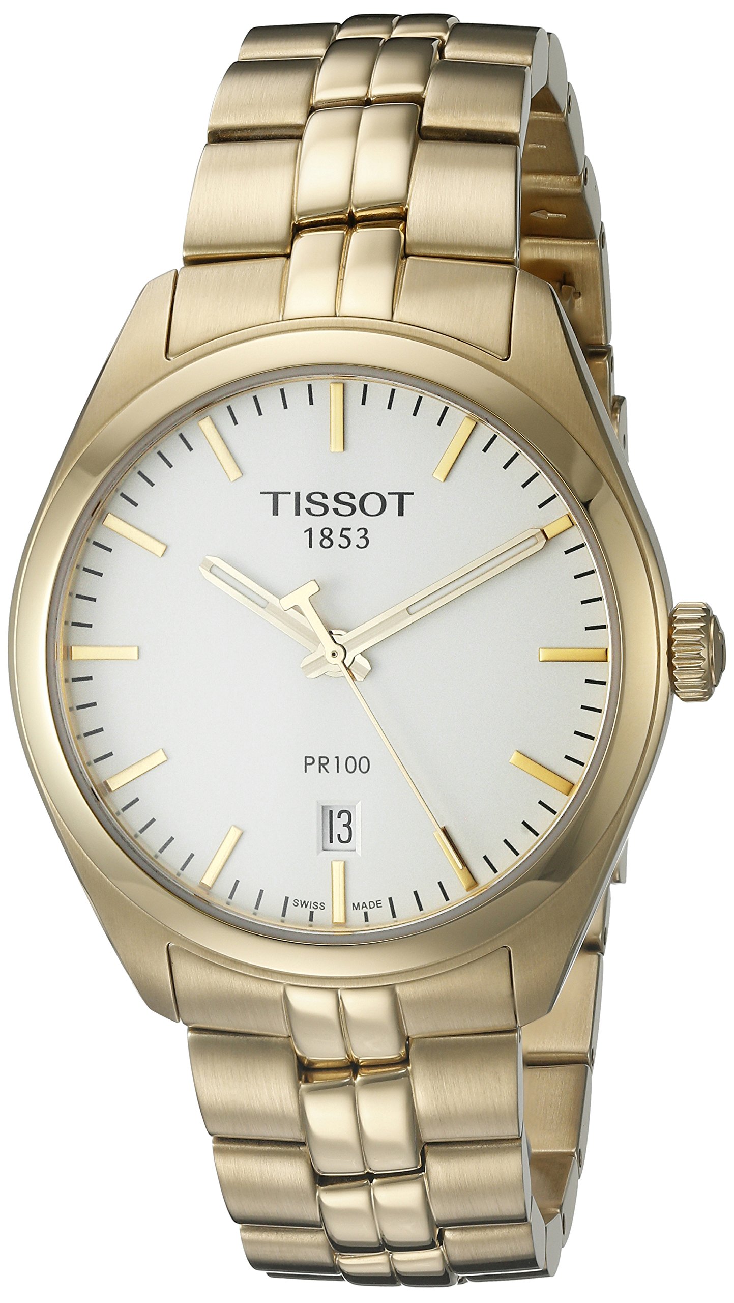 Tissot PR 100 Men's Swiss Quartz Gold Watch - Luxury Analog Timepiece for Business, Formal Events & Everyday Wear