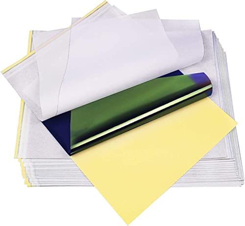 Professional Tattoo Transfer Paper - 20 Sheets A4 Size Stencil Paper for Tattoo Artists | Ideal for Tattoo Design, Practice & Permanent Body Art Transfers