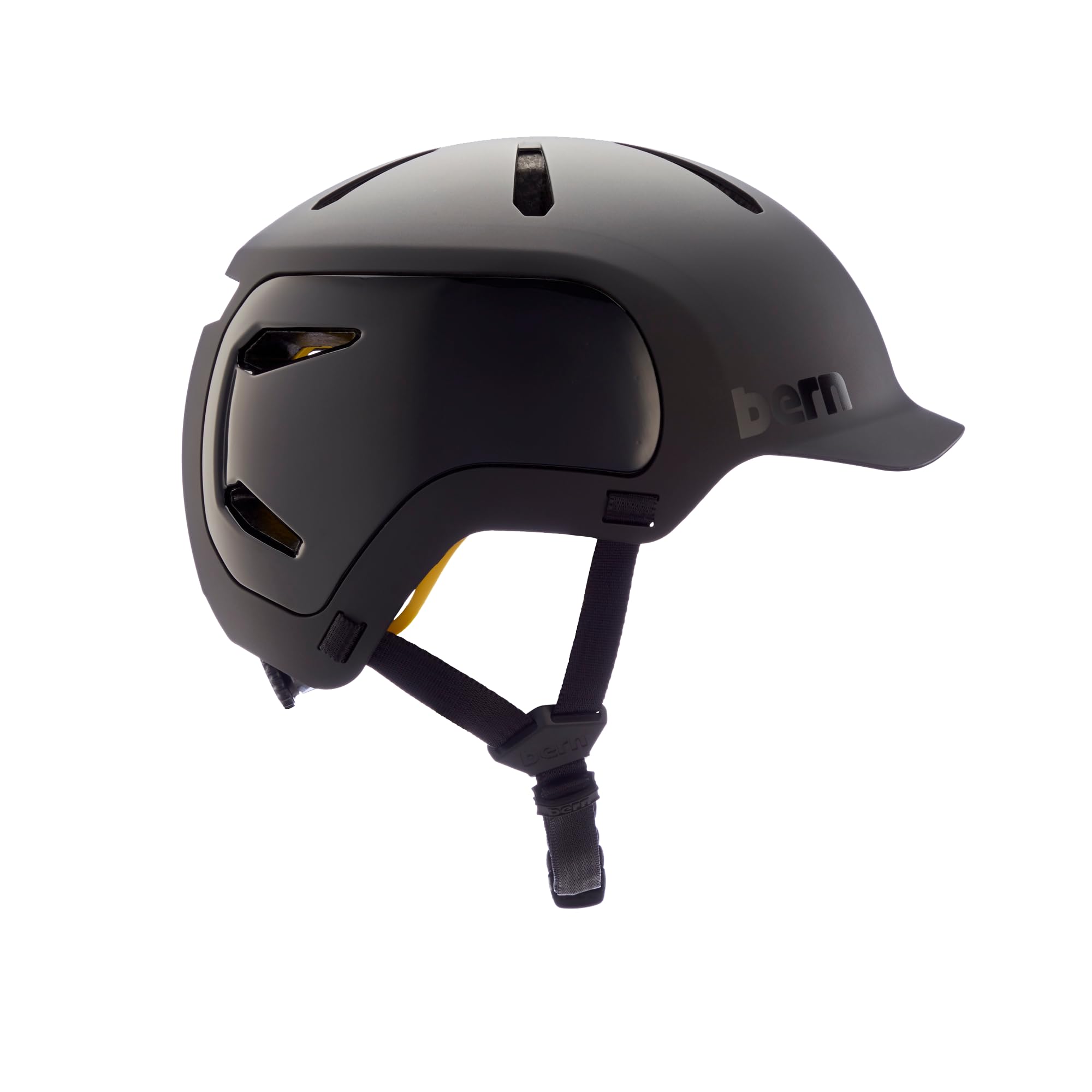 Bern Watts 2.0 Adult Bike Helmet with Brim - MIPS Safety Technology & Adjustable Compass Dial - Certified for Cycling, Skateboarding & Rollerblading - Perfect for Urban Commuting & Outdoor Sports