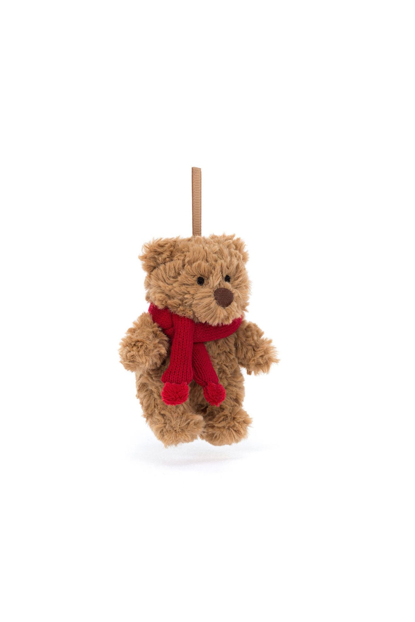Jellycat Bartholomew Bear Plush Ornament - Soft & Cuddly Christmas Tree Decoration for Kids & Adults | Perfect for Holiday Gifts, Nursery Decor & Collectibles