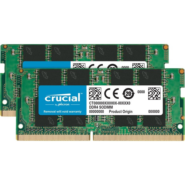 2 Pack 32GB DDR4 2666MHz SODIMM RAM (1.2V, CL19, Dual Rank, Non-ECC) - Compatible with Laptops, Mini PCs & Gaming Notebooks