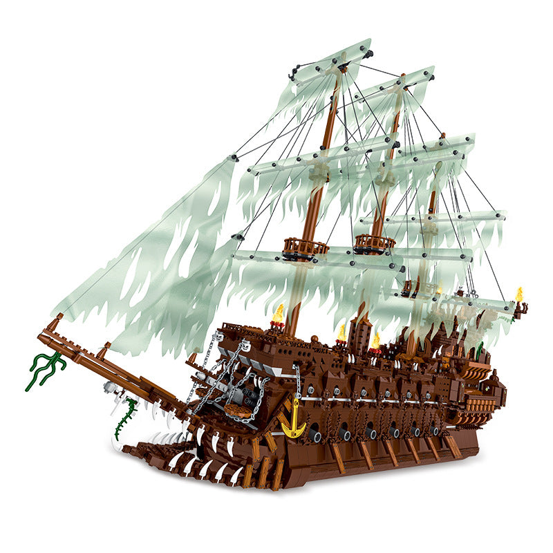 XMORK 031013 Flying Dutchman Caribbean Pirates Ship Building Set - 3652PCS Model Kit for Adults & Teens - Perfect for Collectors, Display, and DIY Projects