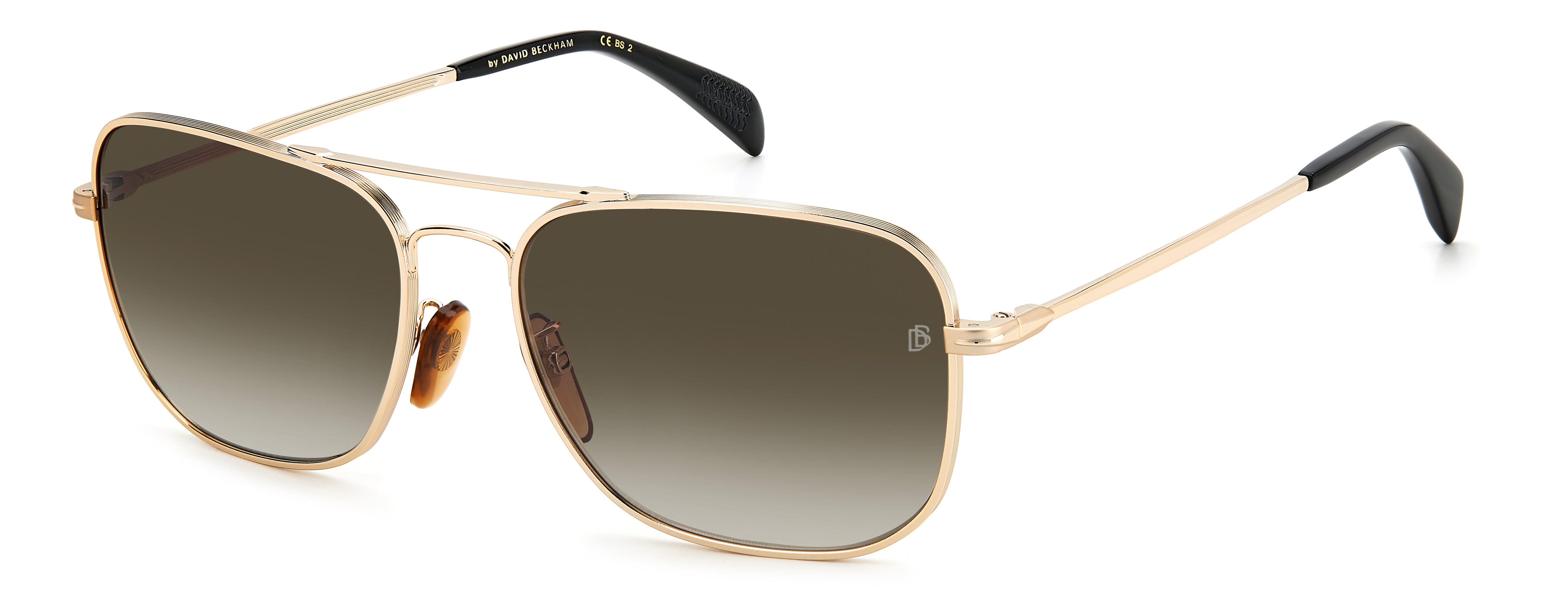 DAVID BECKHAM DB 1093/S J5G 5917 Polarized Sunglasses for Men - UV Protection Aviator Style Shades for Driving, Beach & Outdoor Activities