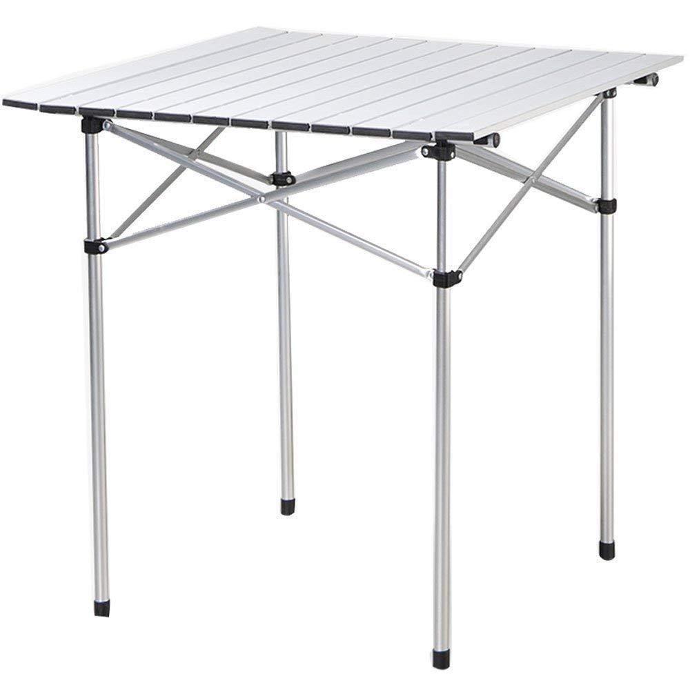 Portable Aluminum Alloy Folding Picnic Table - Lightweight Outdoor BBQ & Camping Dining Table with Easy Assembly - Perfect for Backyard, Beach, Tailgating & RV Trips