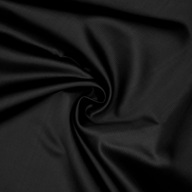 Premium Black Heavy Satin Fabric by the Yard - Ideal for Wedding Dresses, Evening Gowns & Home Decor Projects