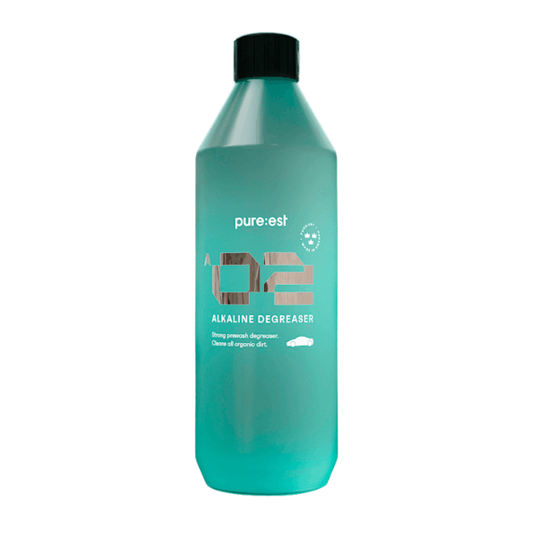 PURE:EST A2 Alkaline Pre Wash Foam - Powerful Degreaser for Car Detailing & Kitchen Cleaning | Removes Tough Grease & Oil Stains